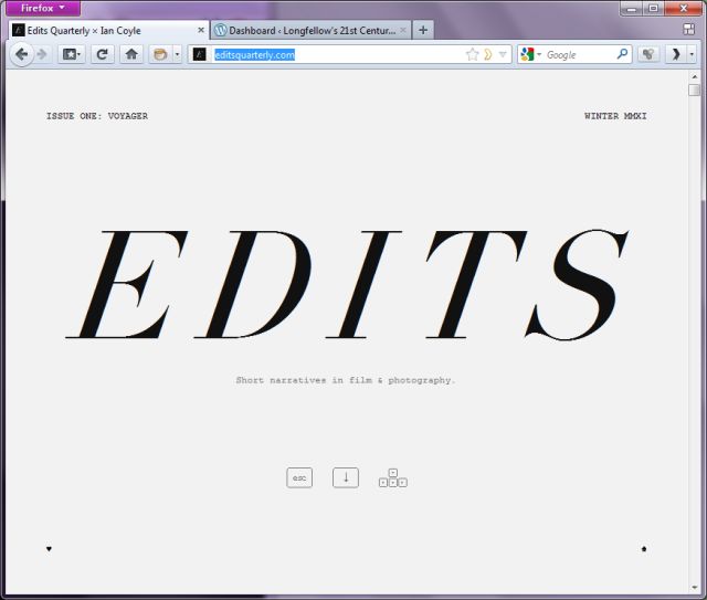 Edits Magazine Edits Magazine Front Page