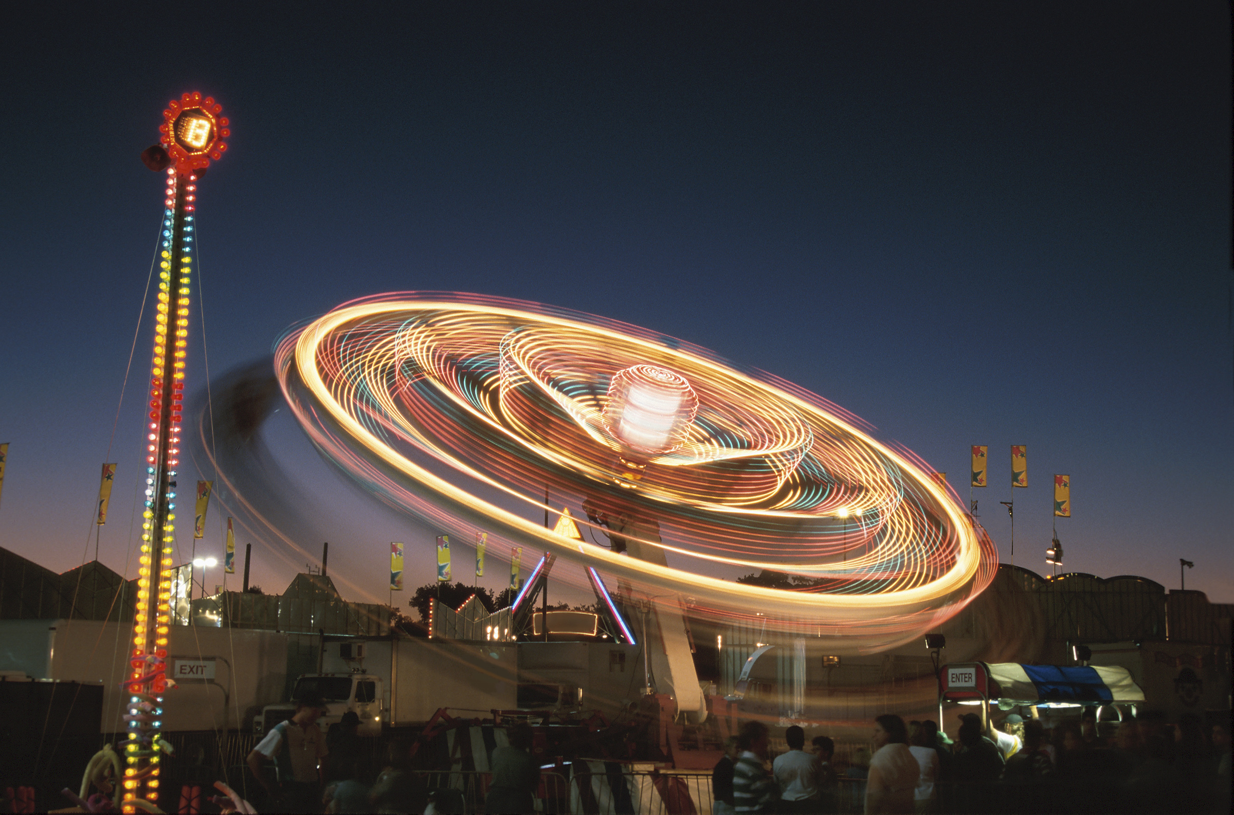 Fairground At Night